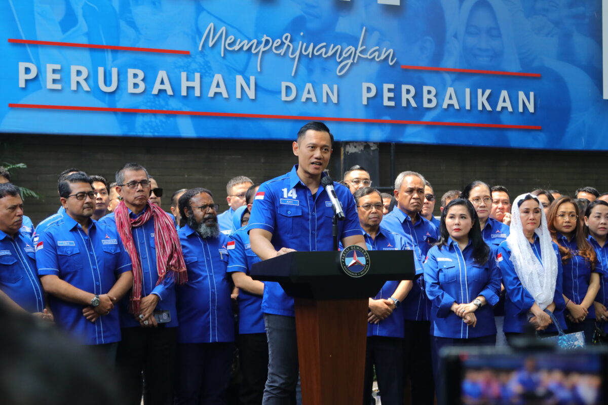 Konferensi Pers Ketua Umum Partai Demokrat Jakarta September